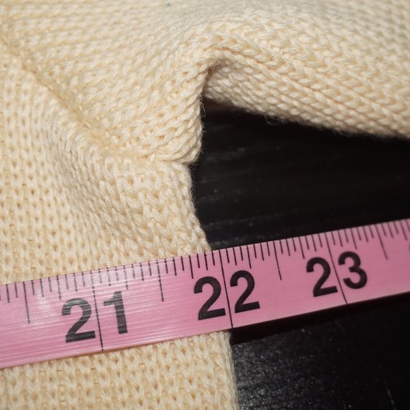 Vintage 80s Wool Knit Sweater Coat - Picture 9 of 10